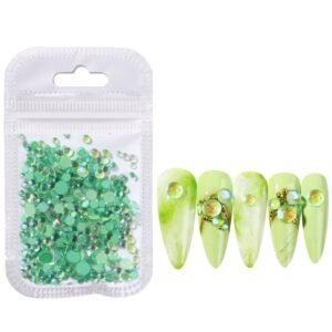 Strass Sereia verde água
