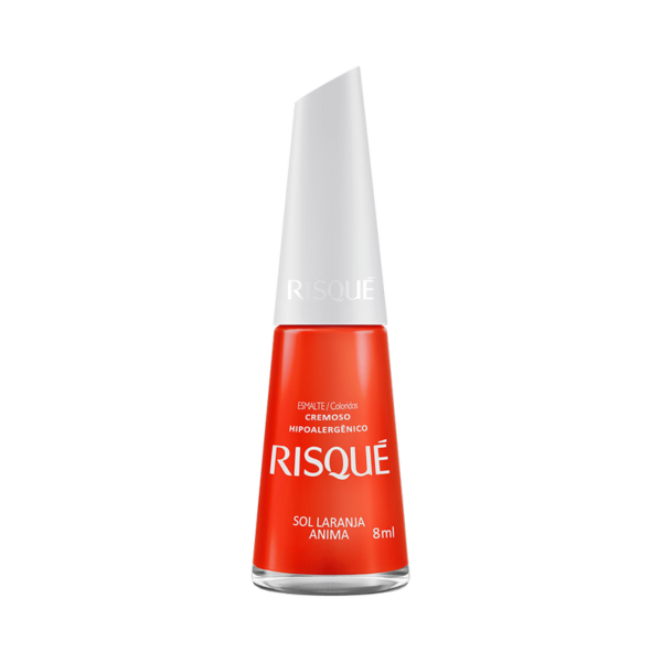 Esmalte Risque Coloridos Sol Laranja Anima