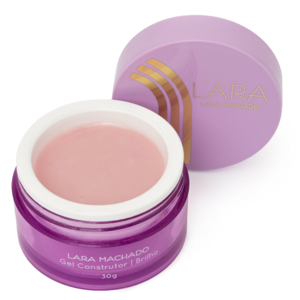 Lara Machado Gel Construtor Brilho Elegant Shine Pink 30g