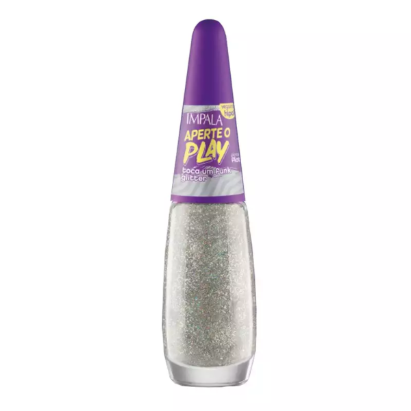 Esmalte Impala Aperte O Play Glitter Toca Um Funk