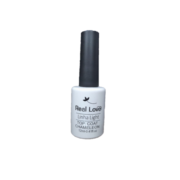 Real Love Top Coat com Glitter