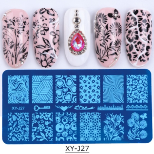 Placa de carimbo Nail Art Floral XYJ-27