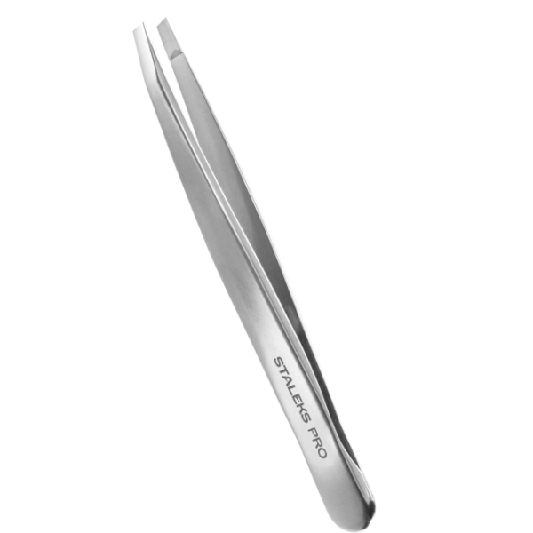Pinca de Sobrancelha Staleks Pro - Serie Expert 10 - Chanfrada -  TE-10-4