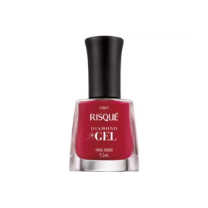 Risque Diamond Gel Vinho Bordo Cremoso 9,5ml