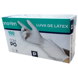 Inoven Luva Latex com Pó 100Un