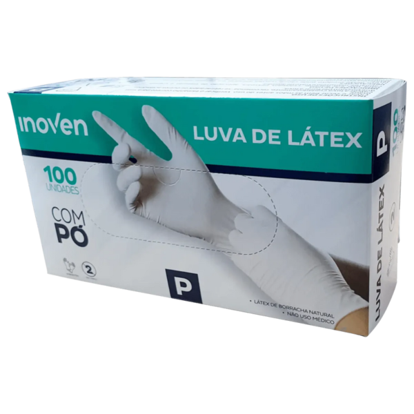 Inoven Luva Latex com Pó 100Un