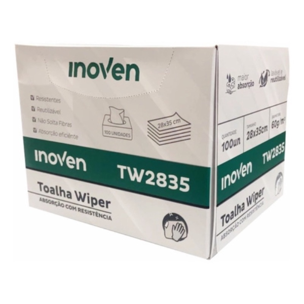Inoven Toalha Wiper TW2835 com 100un