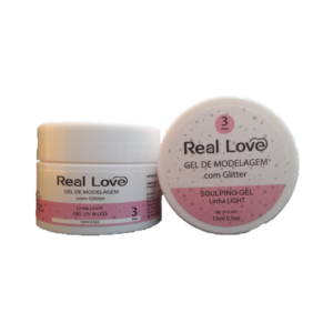 Real Love Gel Light Glitter 15ml Pink 3
