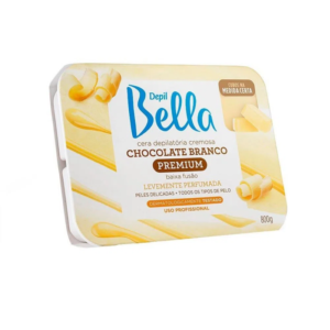 Depil Bella Cera Chocolate Branco Deo 800g
