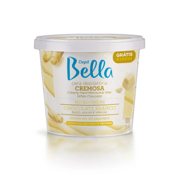 Depil Bella Cera Micro-Ondas Chocolate Branco 200g