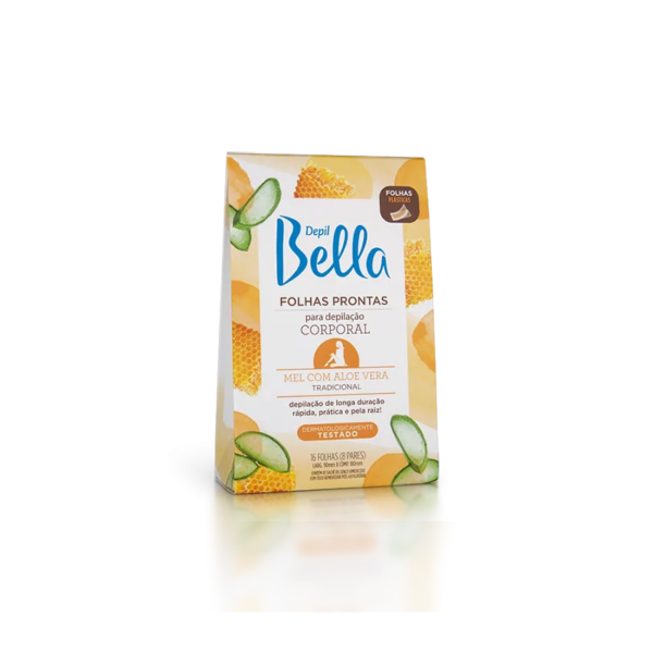 Depil Bella Folhas Corp Mel 16fls