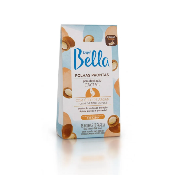 Depil Bella Folhas Facial Argan 16fls