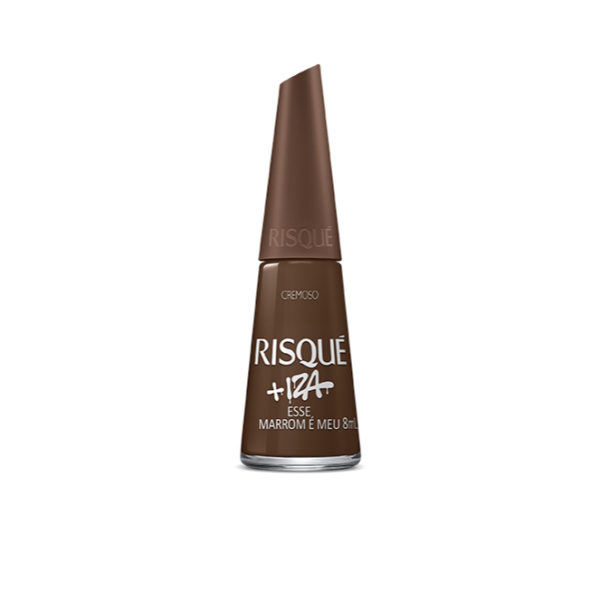 Esmalte Risque Iza Esse Marrom e Meu 8ml