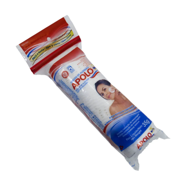 Algodao Apolo Disco Facial Ziplock 35g