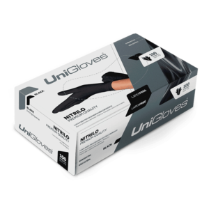 Unigloves Luva Nitrilo Clássica Premium Preta