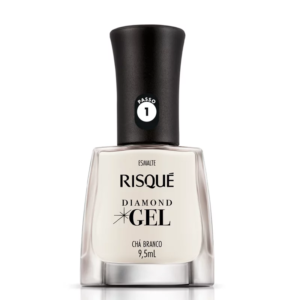 Esmalte Risque Diamond Gel Cha Branco Natural 9,5ml