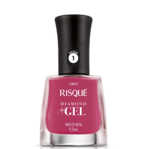 Esmalte Risque Diamond Gel Hibisco Rosa Cremoso 9,5ml 24619-0