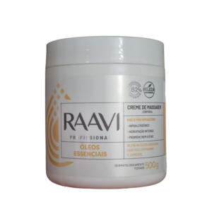 Raavi Creme De Massagem Oleos Essenciais 500 G