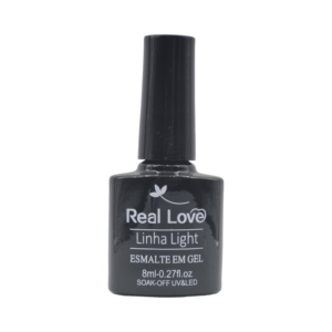 Real Love Esmalte em Gel 8ml Preto P051