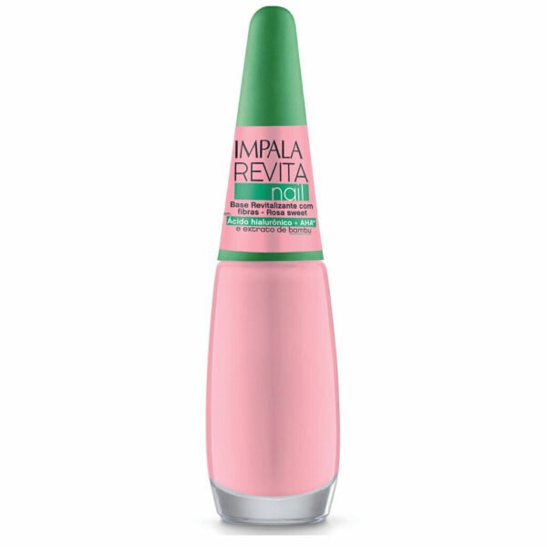 Esmalte Impala Base Revitalizante com Fibras Coral Light