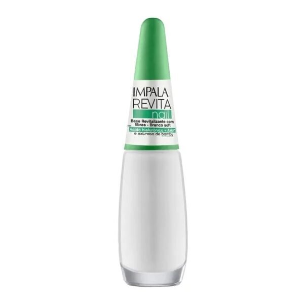 Esmalte Impala Base Revitalizante com Fibras Branco Soft