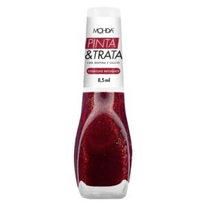 ESMALTES MOHDA PINTA E TRATA VERMELHO BRILHANTE