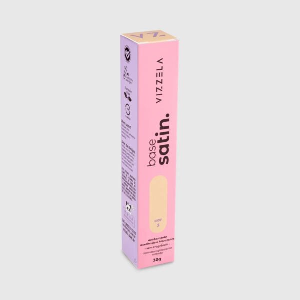 Vizzela Base Liquida Satin - Cor 3