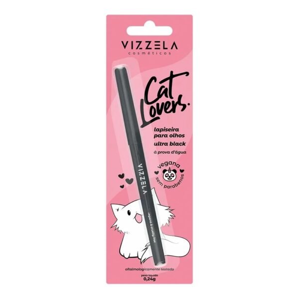 LAPISEIRA PARA OLHOS PRETA - CAT LOVERS - VIZZELA