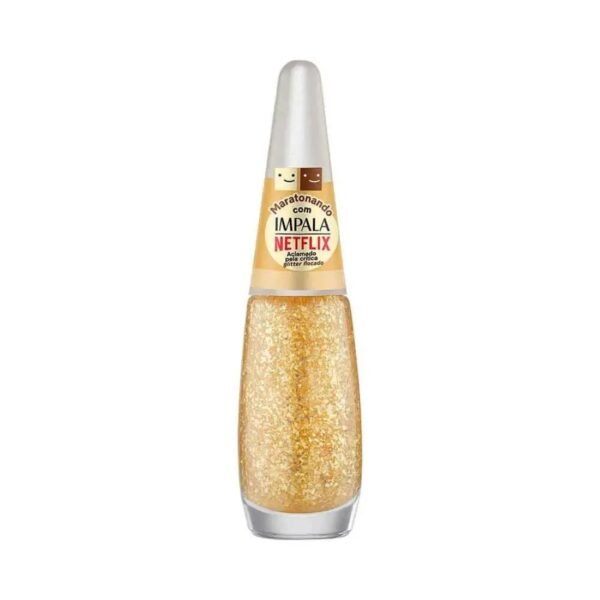 Esmalte Impala Maratonando Netflix Glitter Flocado Aclamado pela Critica 10051046